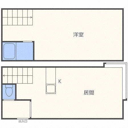 AMS262A(1LDK/1階)の間取り写真