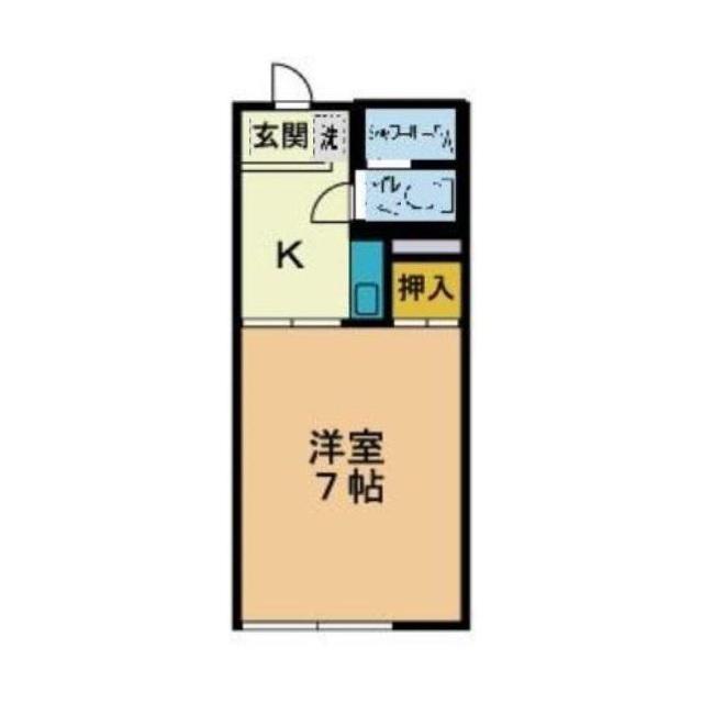 SEAGULL(1K/1階)の間取り写真