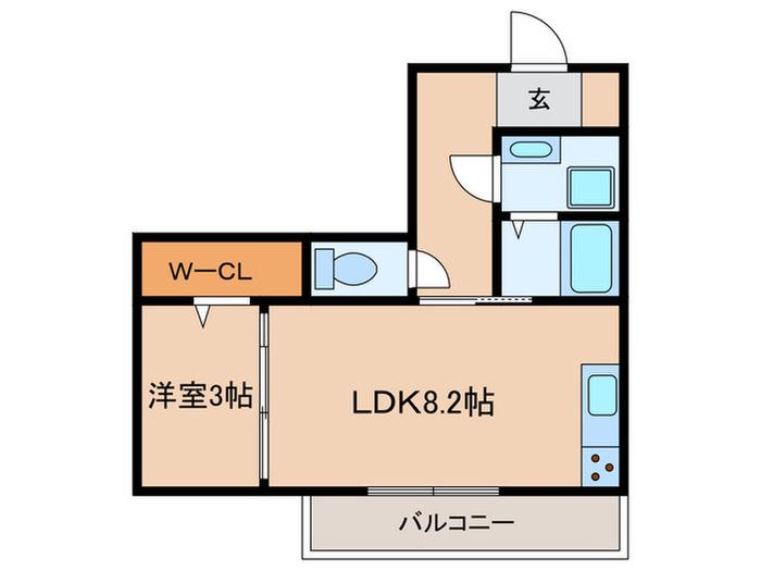 SELAM HILLS II(1LDK/3階)の間取り写真