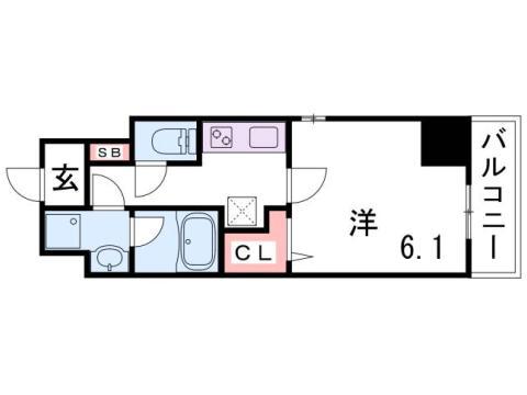LE LIEN ITAYADO(1K/5階)の間取り写真