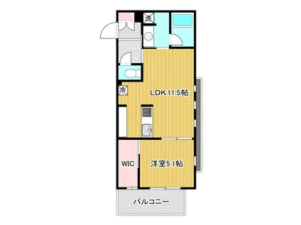 カーサ・ノルド(1LDK/1階)の間取り写真