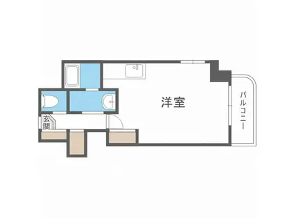ビッグバーンズマンションN11(ワンルーム/8階)の間取り写真