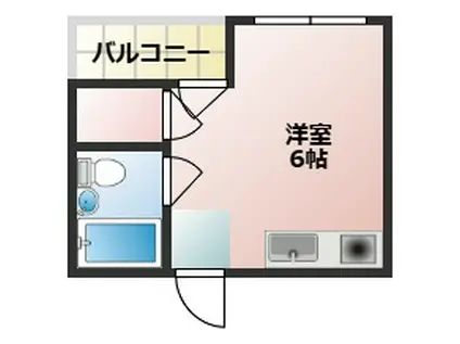 泉都ハイツ(ワンルーム/3階)の間取り写真