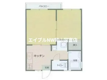 NAGOMI-SO(2K/2階)の間取り写真