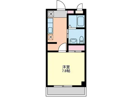 CAMPO ISOLA(1K/1階)の間取り写真