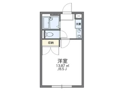 レオパレス永井III(1K/3階)の間取り写真
