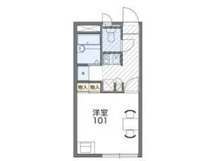 レオパレス逗子TWIN-α(1K/2階)の間取り写真