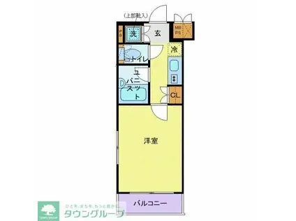 ルーブル豊玉参番館(1K/4階)の間取り写真