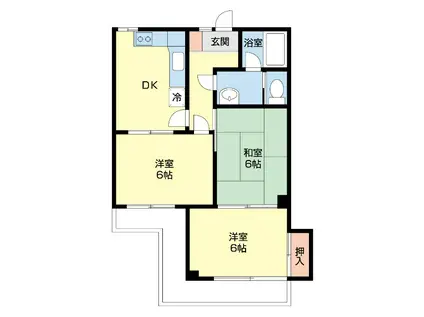 サンハイム丸和(3DK/3階)の間取り写真