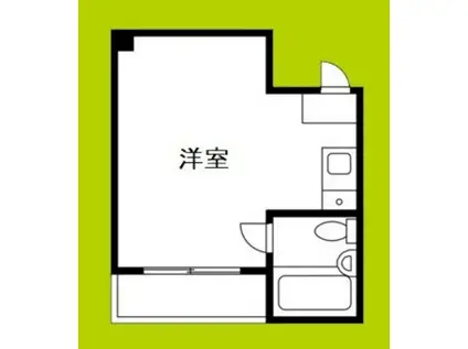 メゾンフラワー(ワンルーム/3階)の間取り写真