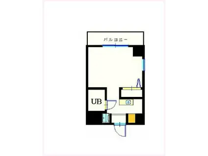 ウインベルソロ西谷第2(ワンルーム/3階)の間取り写真