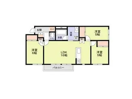 グランフォレスト千代田(3LDK/2階)の間取り写真