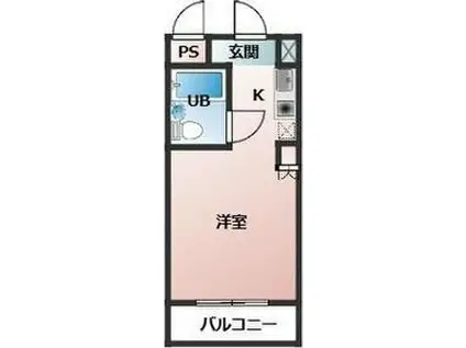 トップ狭山(ワンルーム/4階)の間取り写真