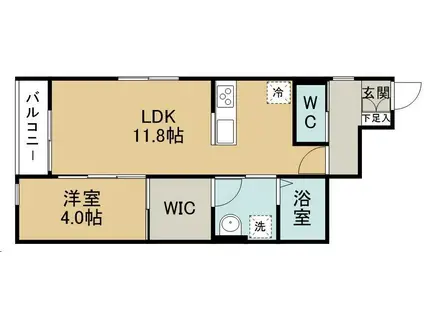 ピュアランド燕沢東(1LDK/1階)の間取り写真