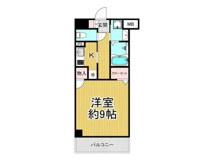 エトール10(1K/7階)の間取り写真