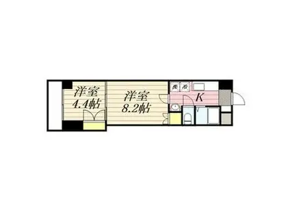 ロイヤル天神南(2K/11階)の間取り写真