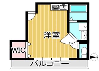 謙徳ビル(1K/2階)の間取り写真