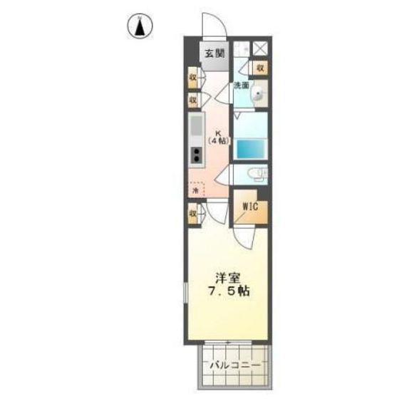 VILLA PRIMA(1K/3階)の間取り写真