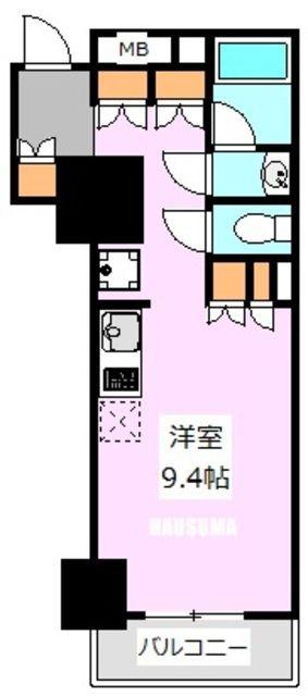 パークアクシス滝野川ラ ブリーズ(ワンルーム/10階)の間取り写真