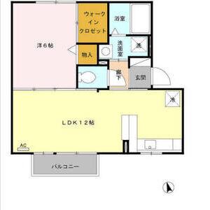 スマイルE&N E(1LDK/2階)の間取り写真