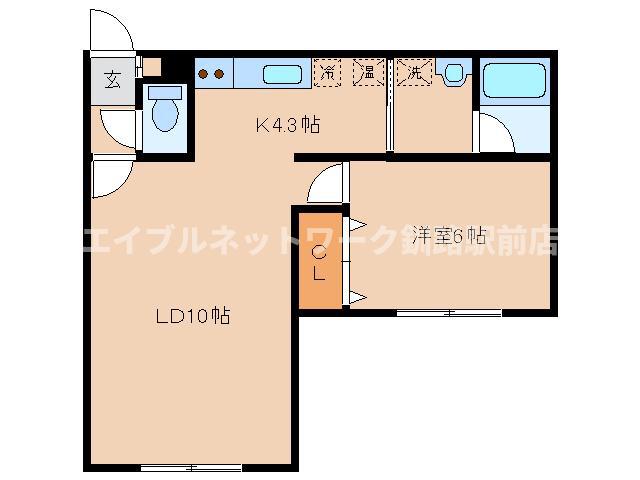 パルフェ(1LDK/1階)の間取り写真