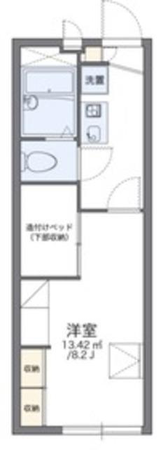 レオパレスエスポワール(1K/1階)の間取り写真