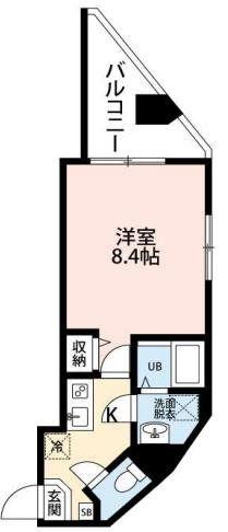 SKY DOKKYO(1K/6階)の間取り写真