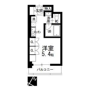 RITZY本山(1K/3階)の間取り写真