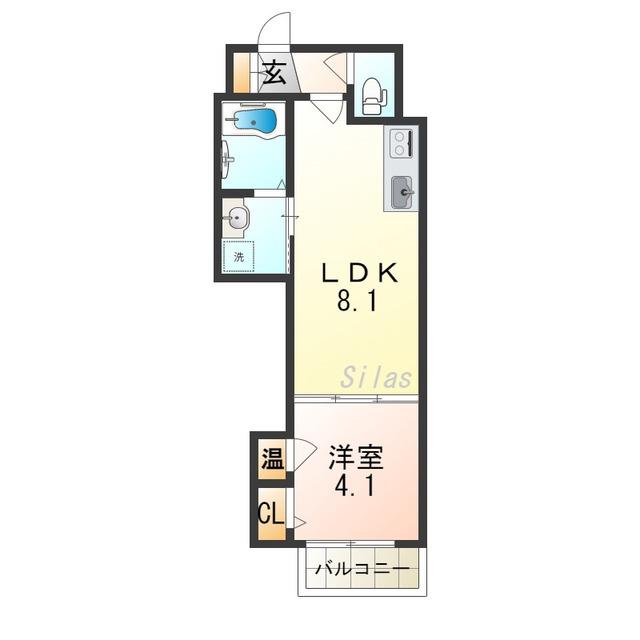 ネオシオン(1LDK/2階)の間取り写真
