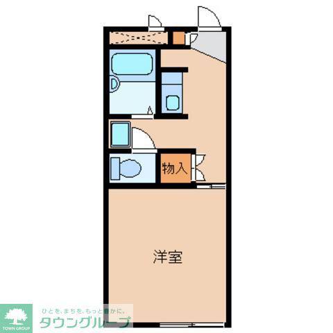 レオパレスNISHIGAI(1K/2階)の間取り写真