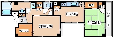 正木マンション(2DK/3階)の間取り写真