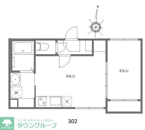 イルレガーロ北小岩(1LDK/3階)の間取り写真