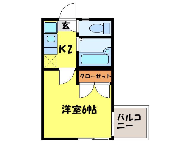 リ・マージュ(1K/1階)の間取り写真