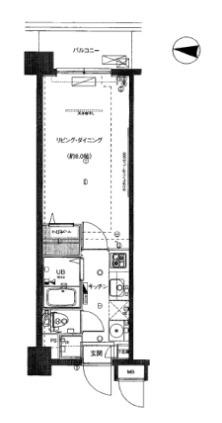 セジョリノース東京(1K/1階)の間取り写真