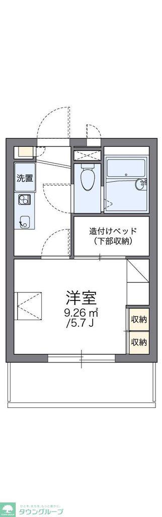 レオパレスSENSUI(1K/3階)の間取り写真