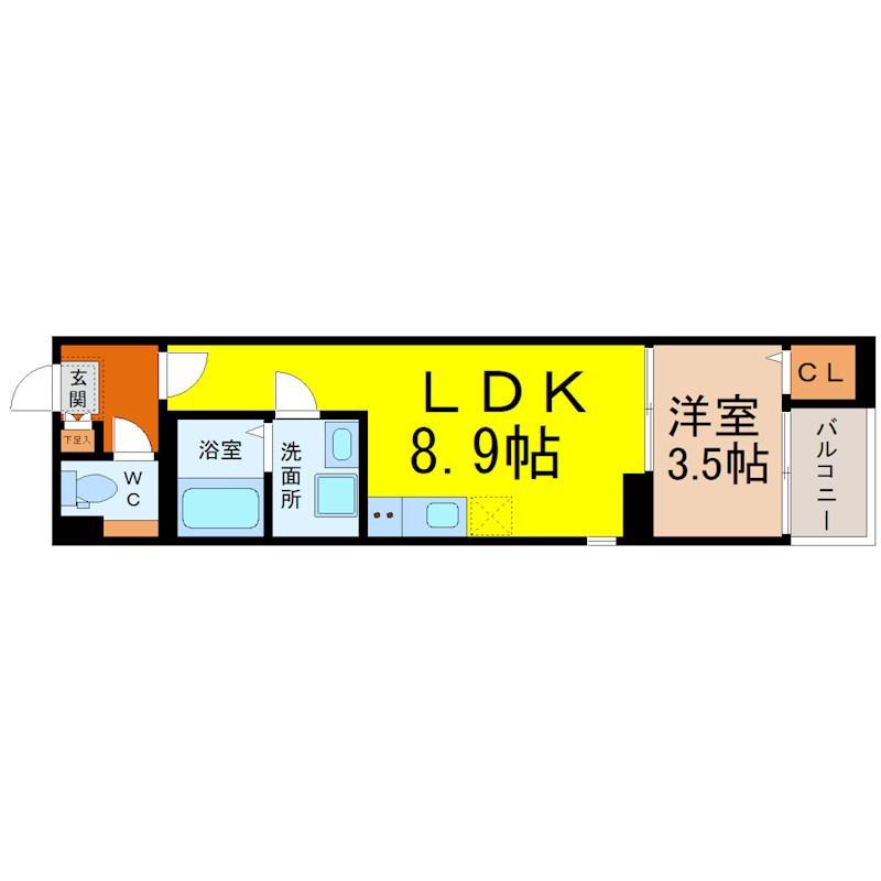 ルミエール メゾン(1LDK/2階)の間取り写真