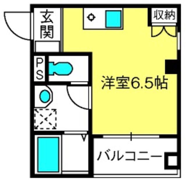 D-FOREST(ワンルーム/3階)の間取り写真