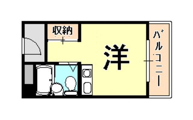 モンシャンブル(ワンルーム/3階)の間取り写真