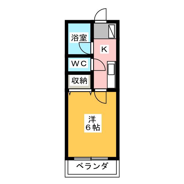 SONNE BLD.I(1K/3階)の間取り写真