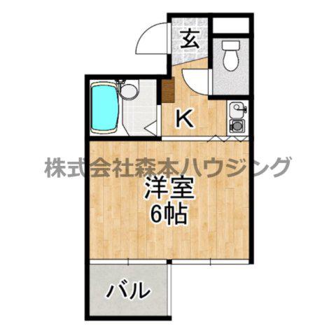 プチプルージュ(1K/2階)の間取り写真