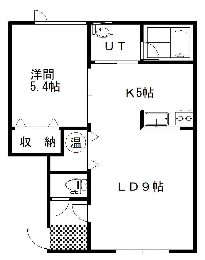 メゾン・ド・ソレイユ(1LDK/2階)の間取り写真