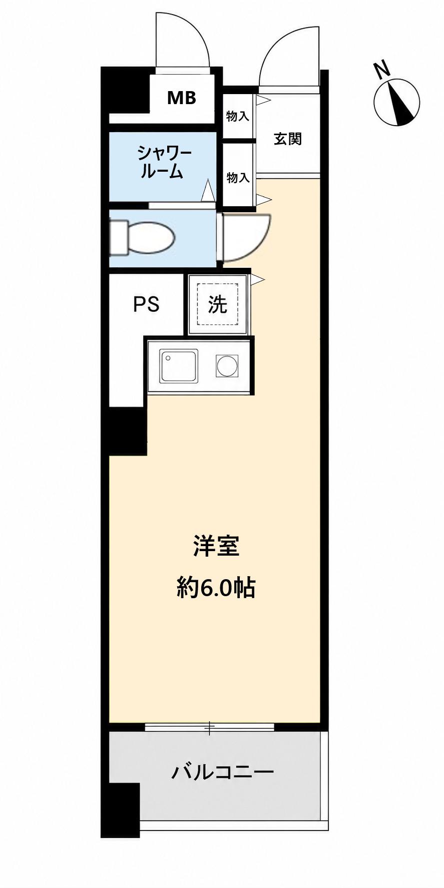 サンコート池袋(ワンルーム/2階)の間取り写真