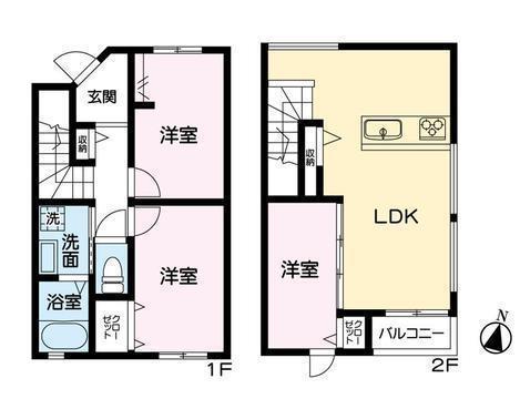 ル・ソレイユ(3LDK/1階)の間取り写真