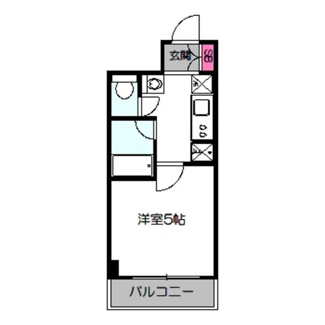 フィオーレ都島北(1K/5階)の間取り写真
