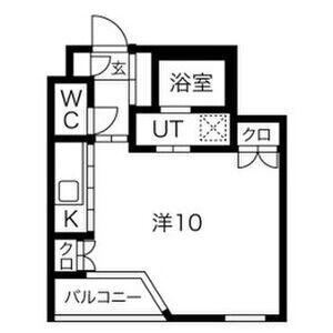 SPACE CUBE HONJIN(1K/1階)の間取り写真