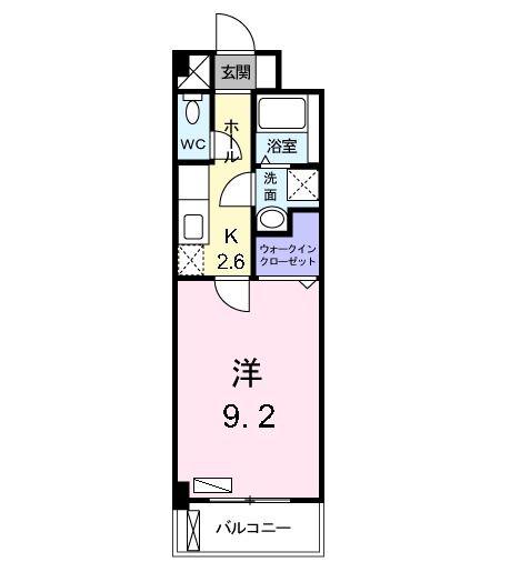 ヴィラ清寿(1K/3階)の間取り写真