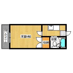 サンレック中井(1K/3階)の間取り写真