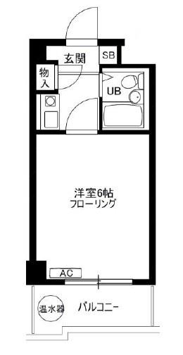 シティーイン富岡(1K/4階)の間取り写真