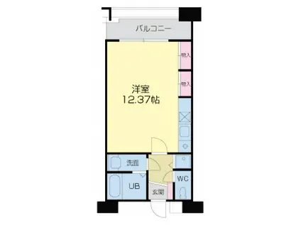 フォレステージュ靭公園(ワンルーム/9階)の間取り写真