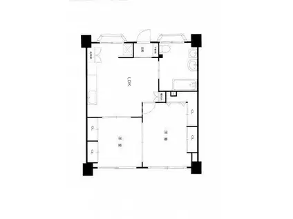フォルザ住吉N棟(2LDK/3階)の間取り写真